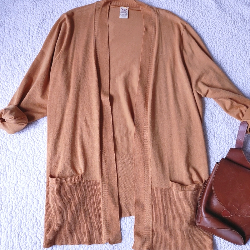 Mustard cardigan sweater